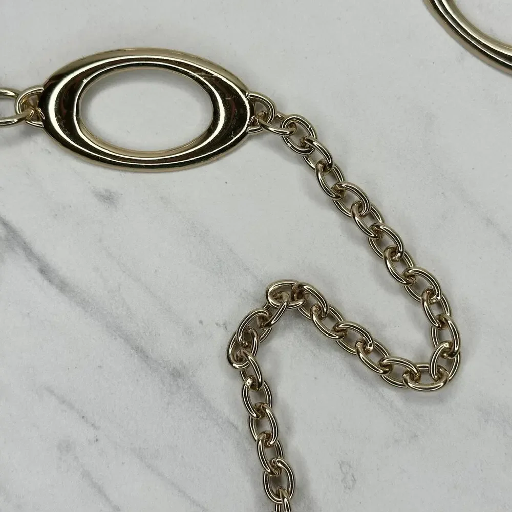 Fossil Gold Chain Belt Oval Link Extra Large/2X (XL/2X) ✨